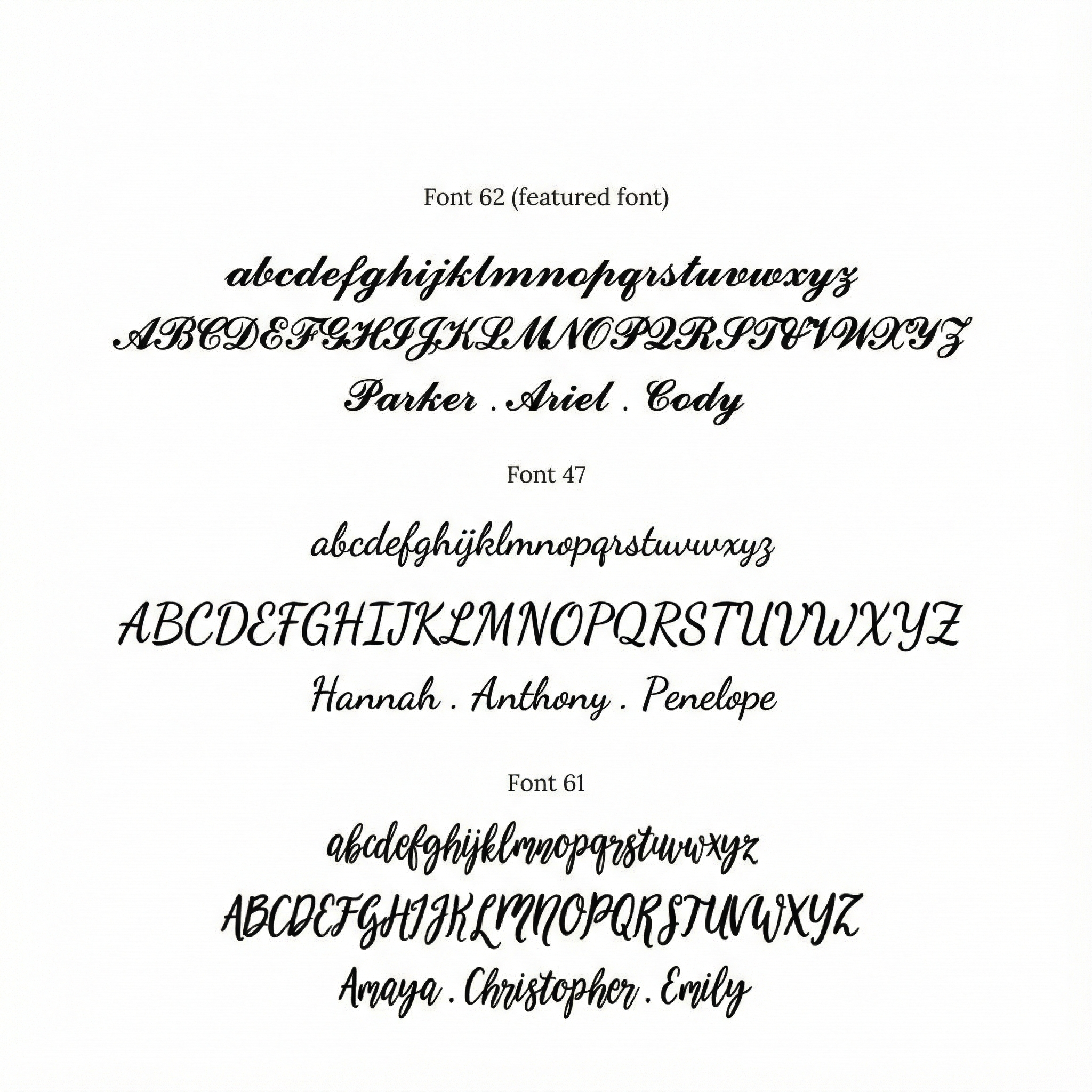 Carrie Multiple Name Necklace