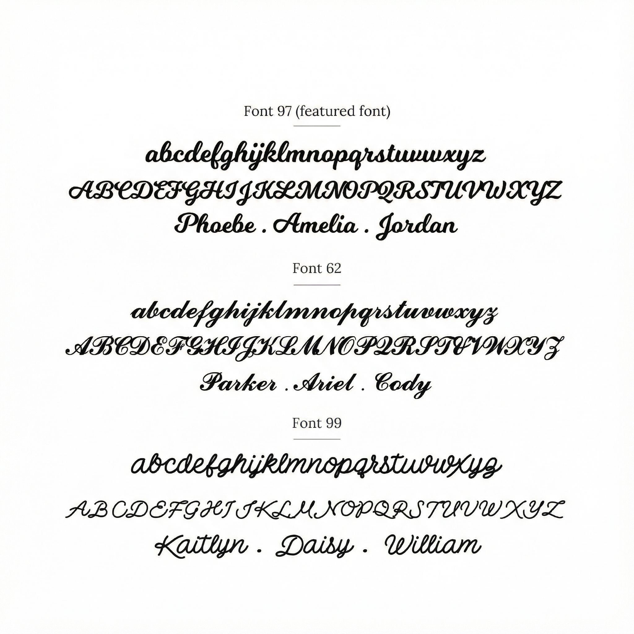 Dream Script Name Necklace