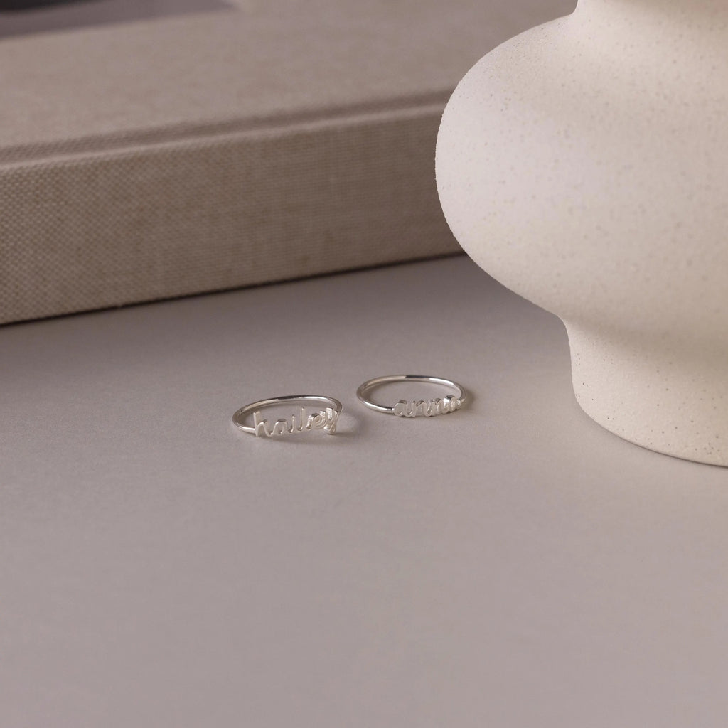 Petite Tiny Name Ring