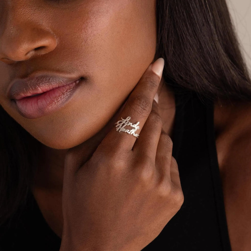 Grace Duo Name Ring