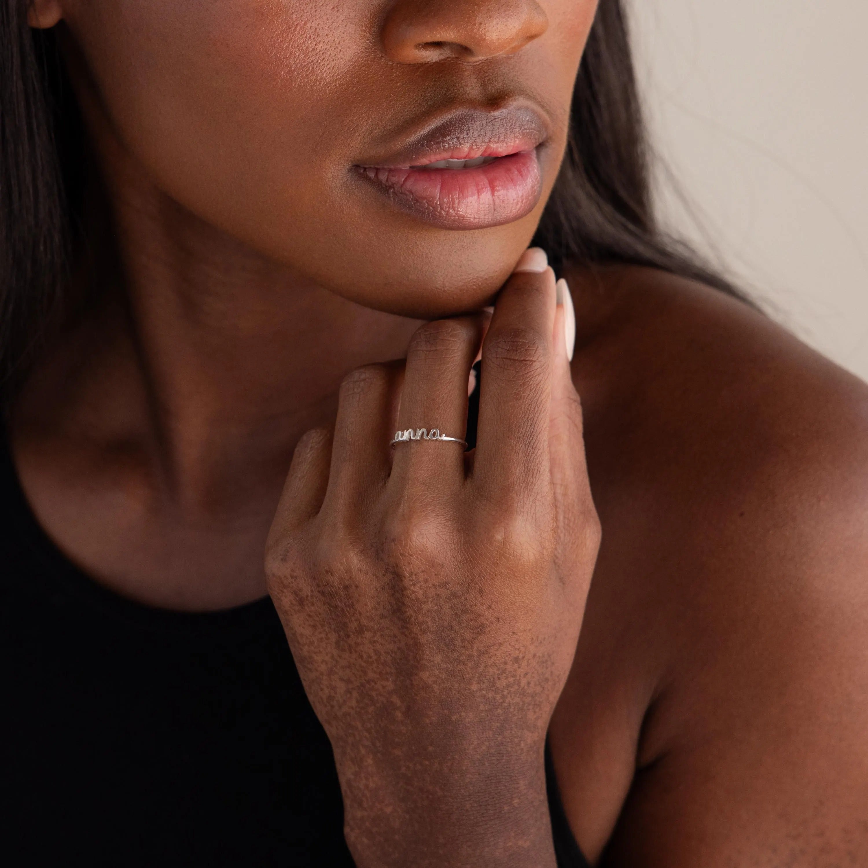 Petite Tiny Name Ring