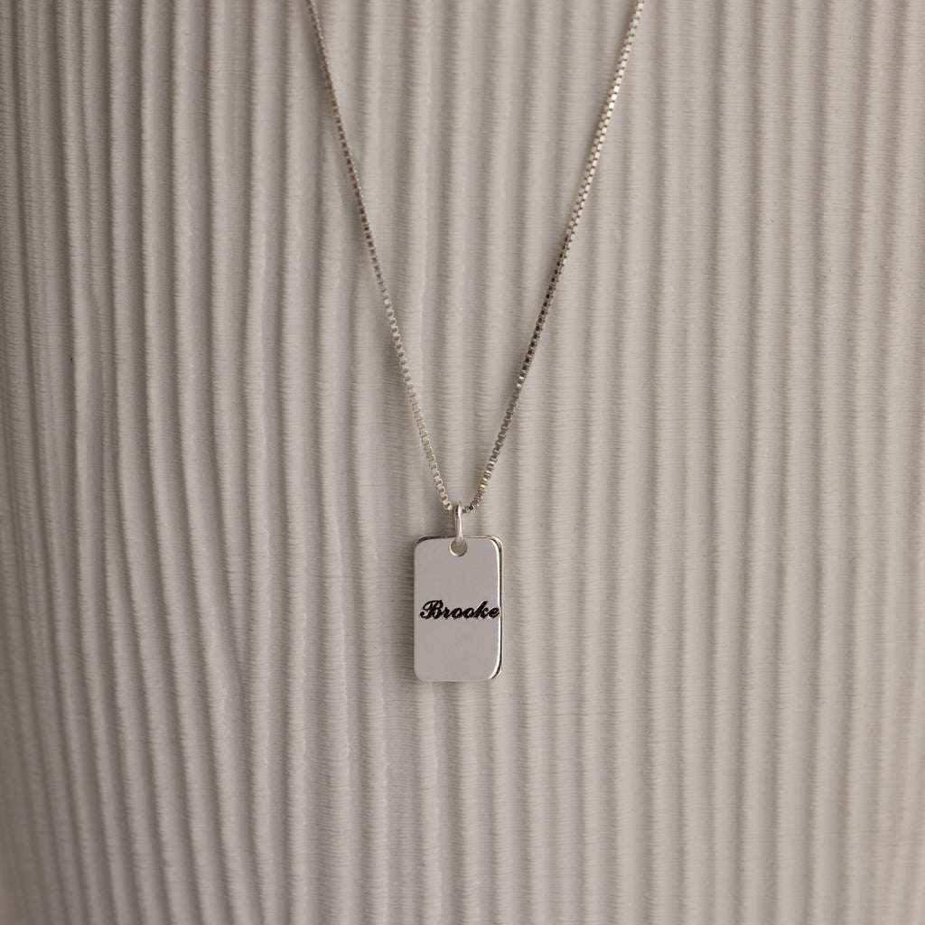 Name Tag Necklace