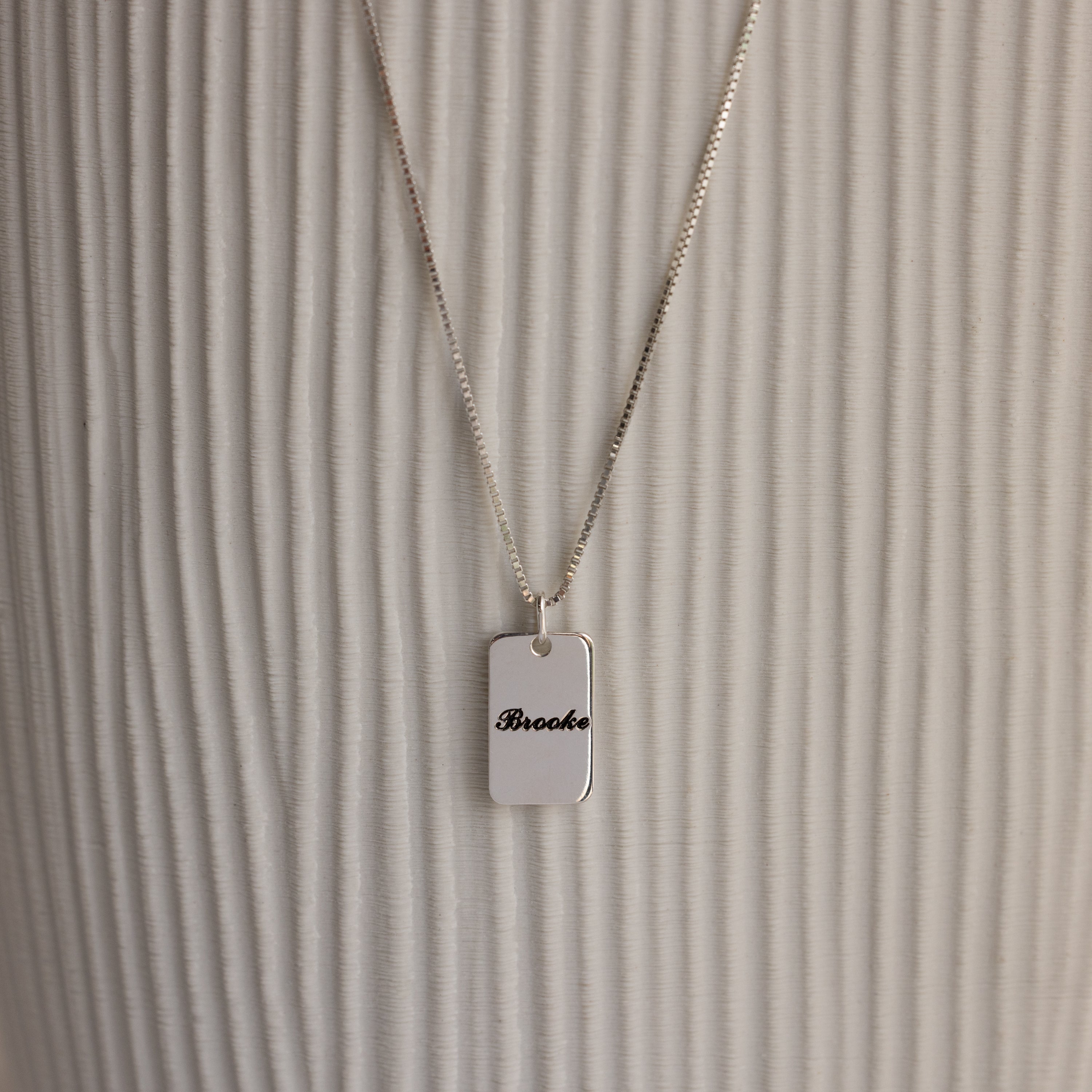 Name Tag Necklace