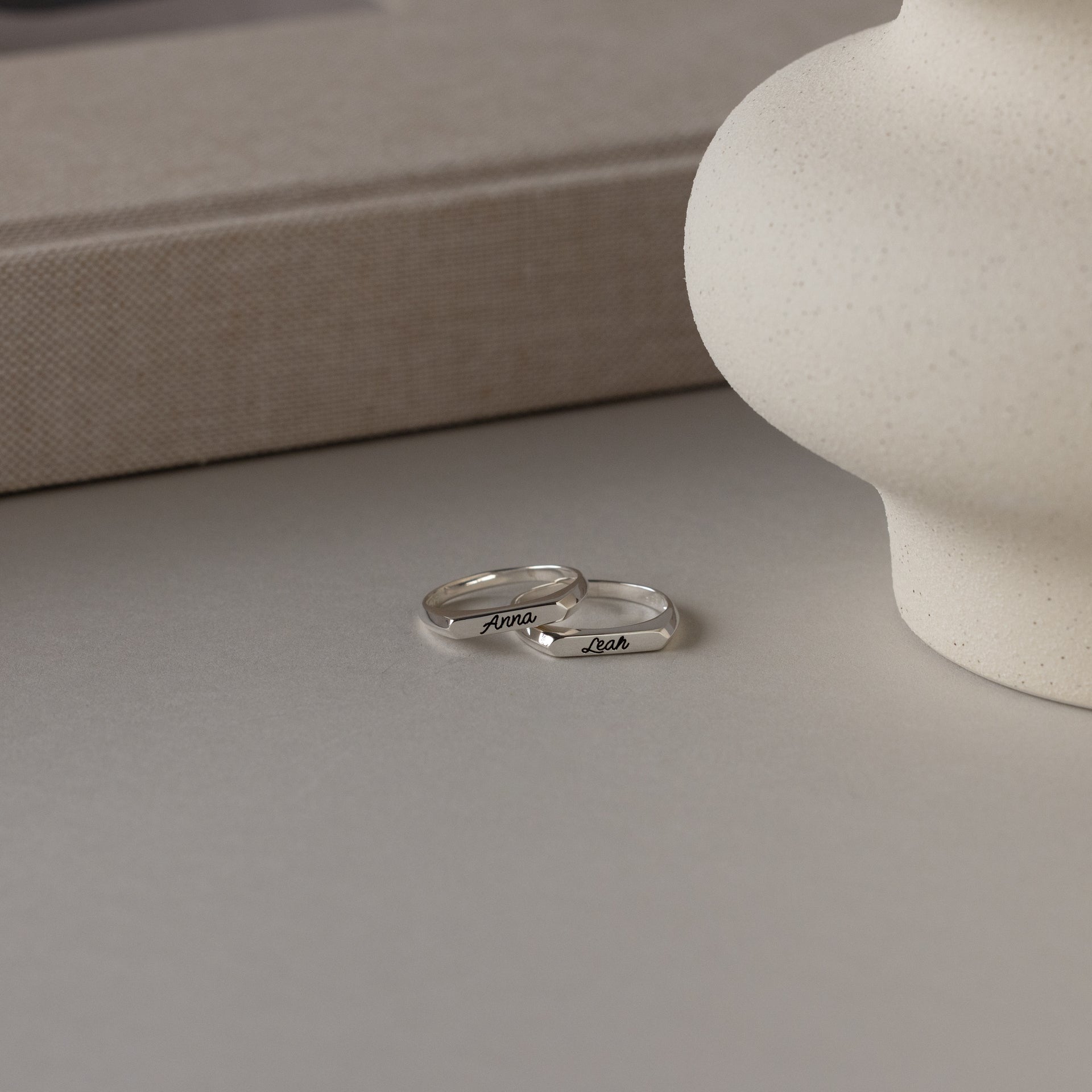 Paris Thin Name Signet Ring