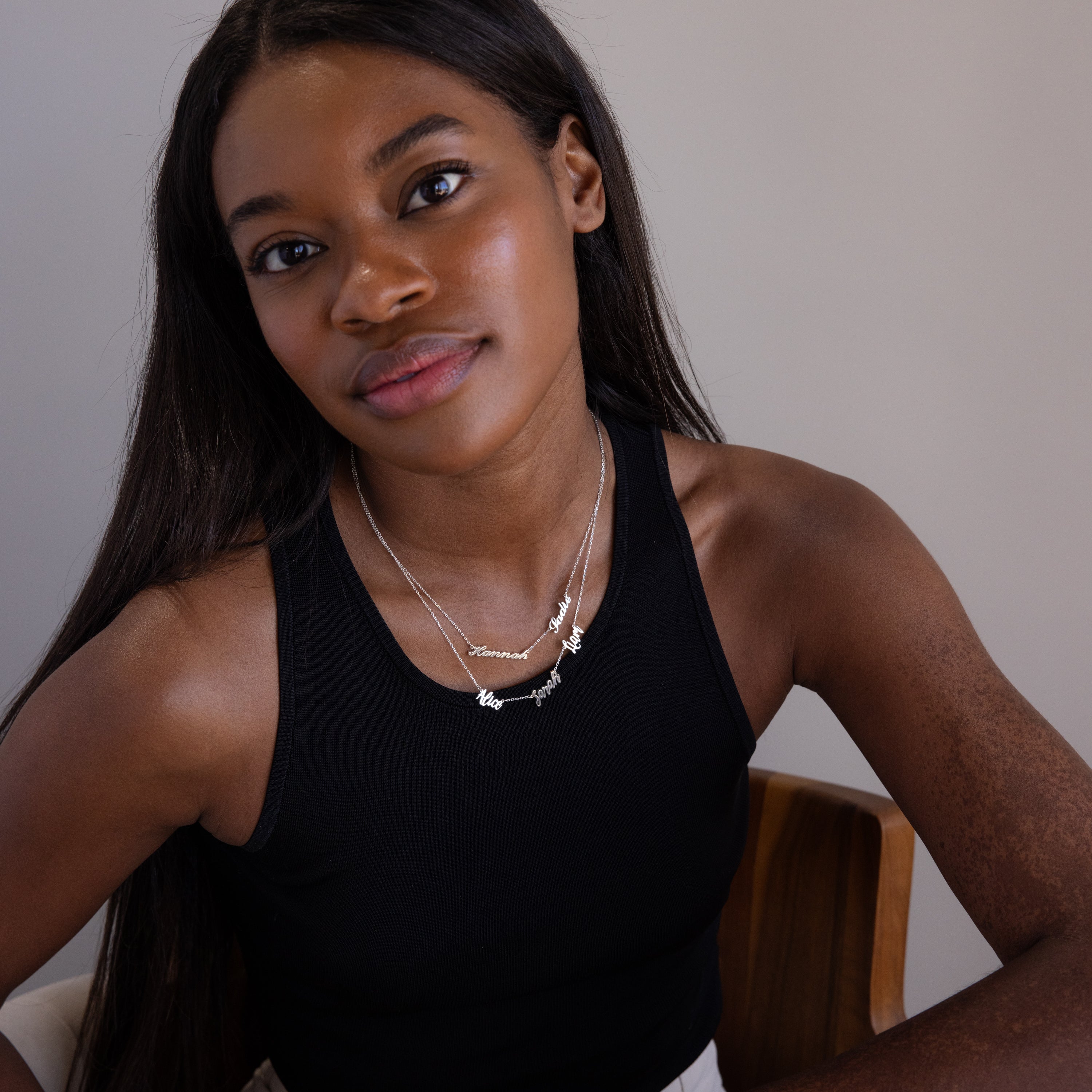 Carrie Multiple Name Necklace