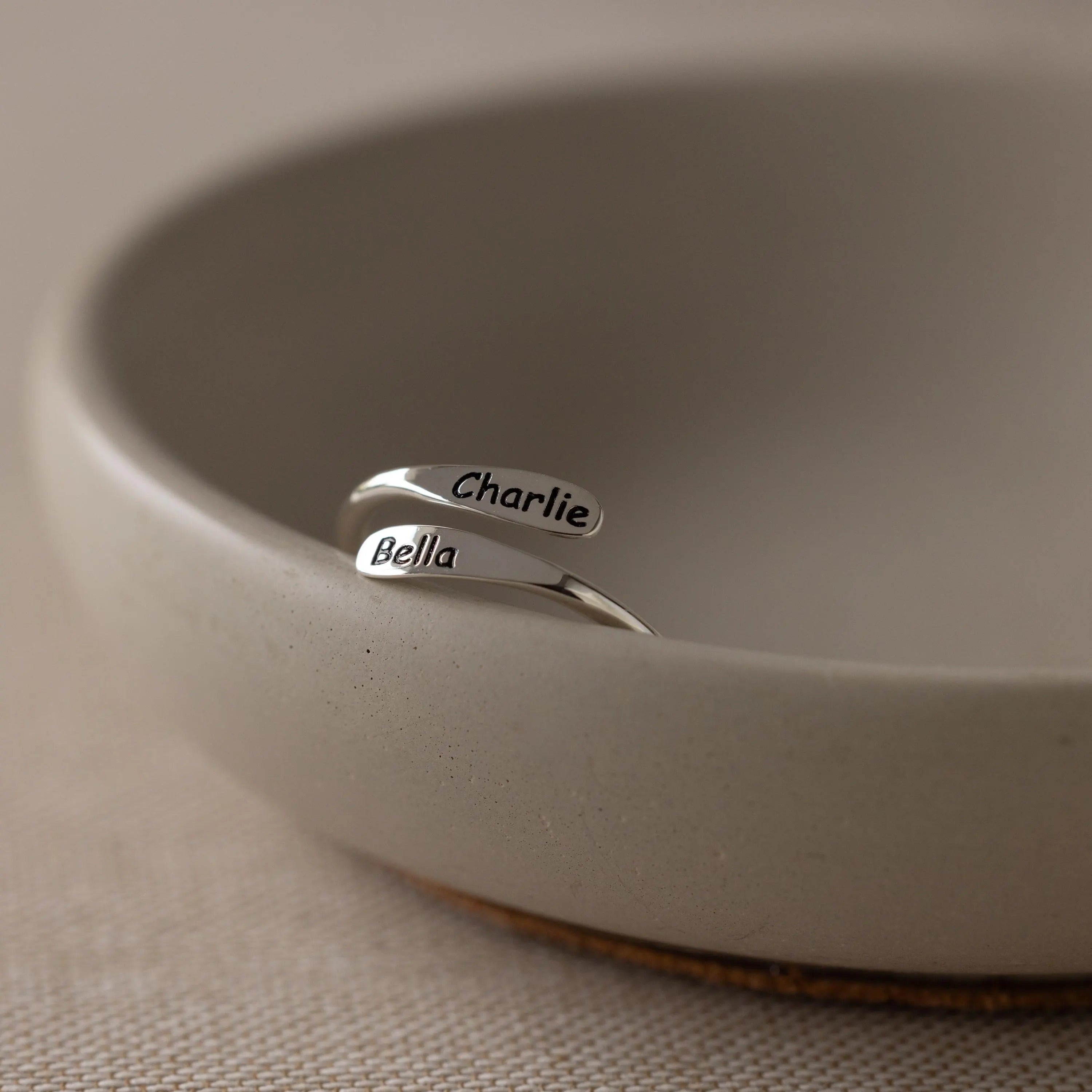 London Wrap Name Ring