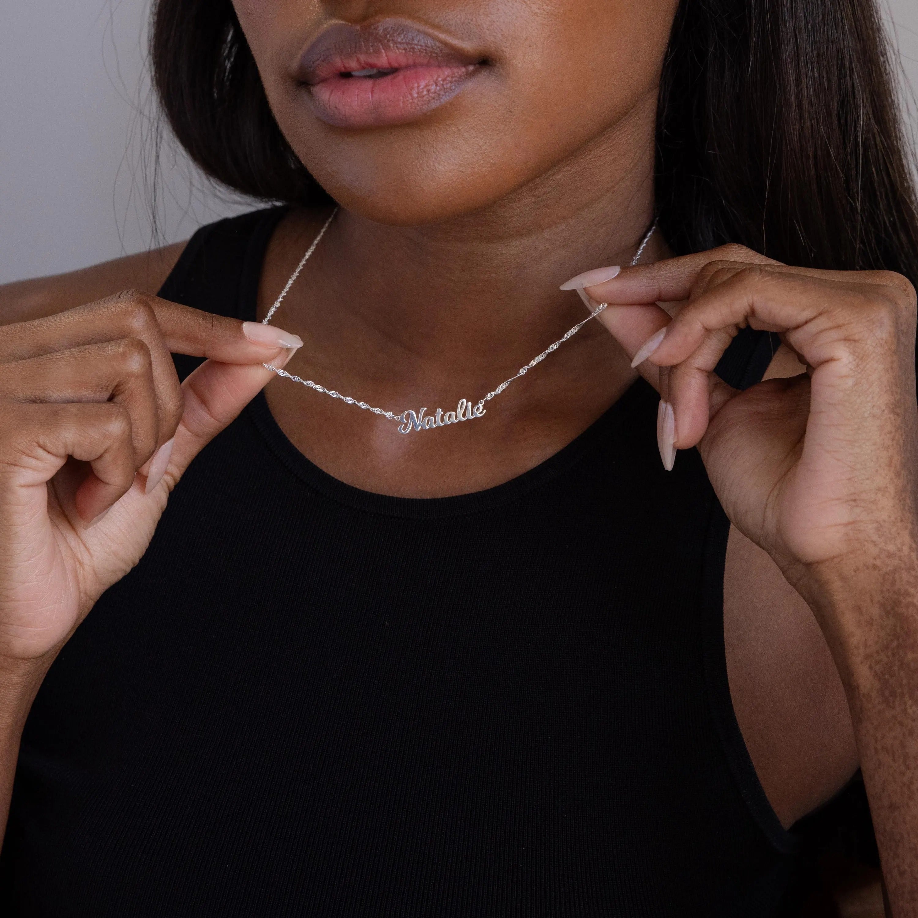 Dream Script Name Necklace