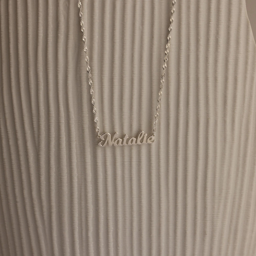 Dream Script Name Necklace