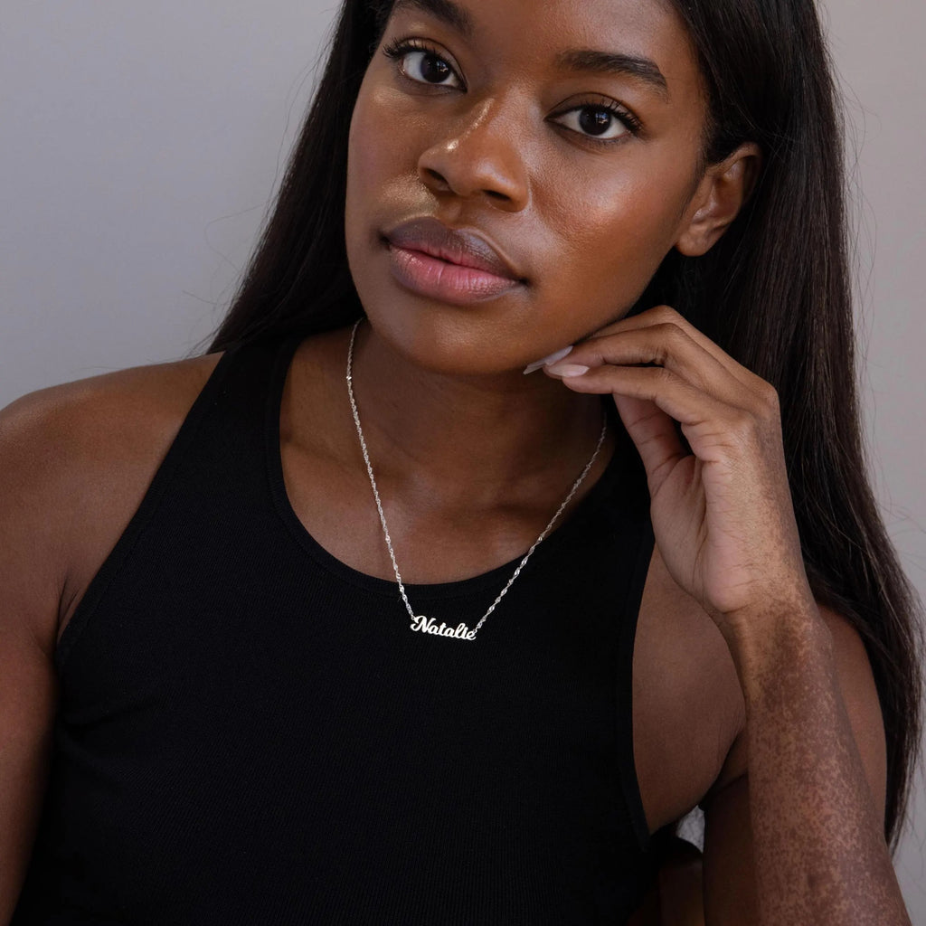 Dream Script Name Necklace