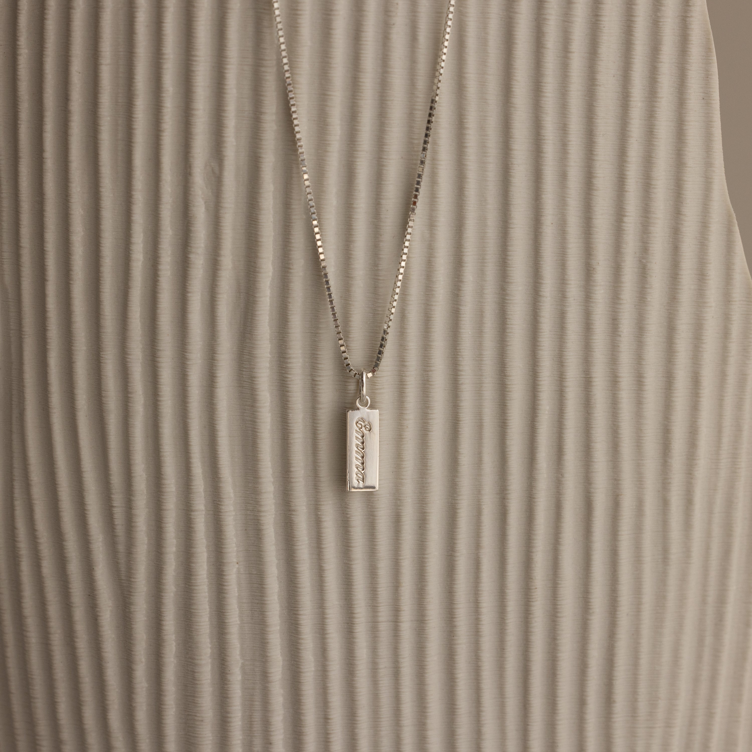 Dainty Tag Name Necklace
