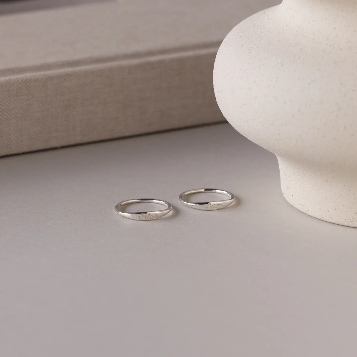 Ann Skinny Name Ring