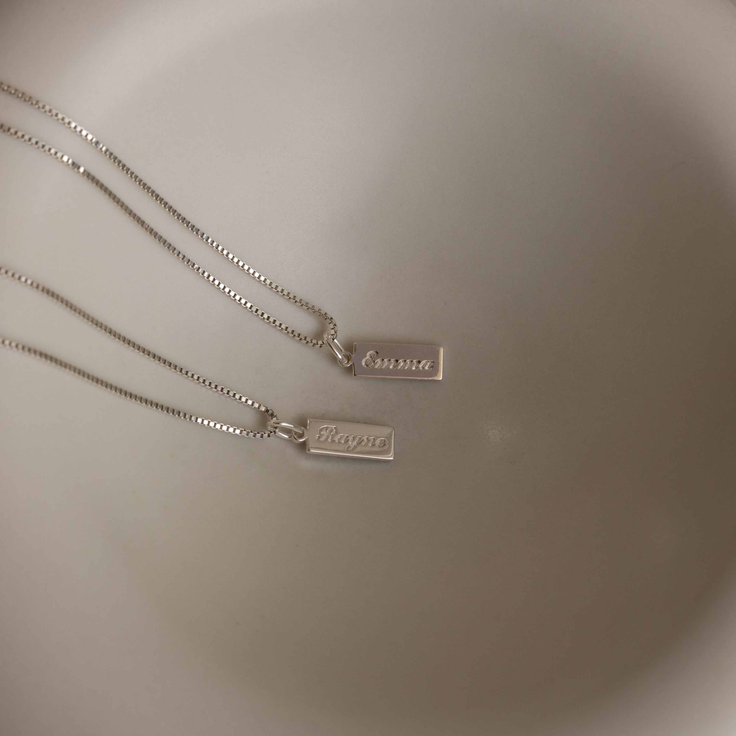 Dainty Tag Name Necklace
