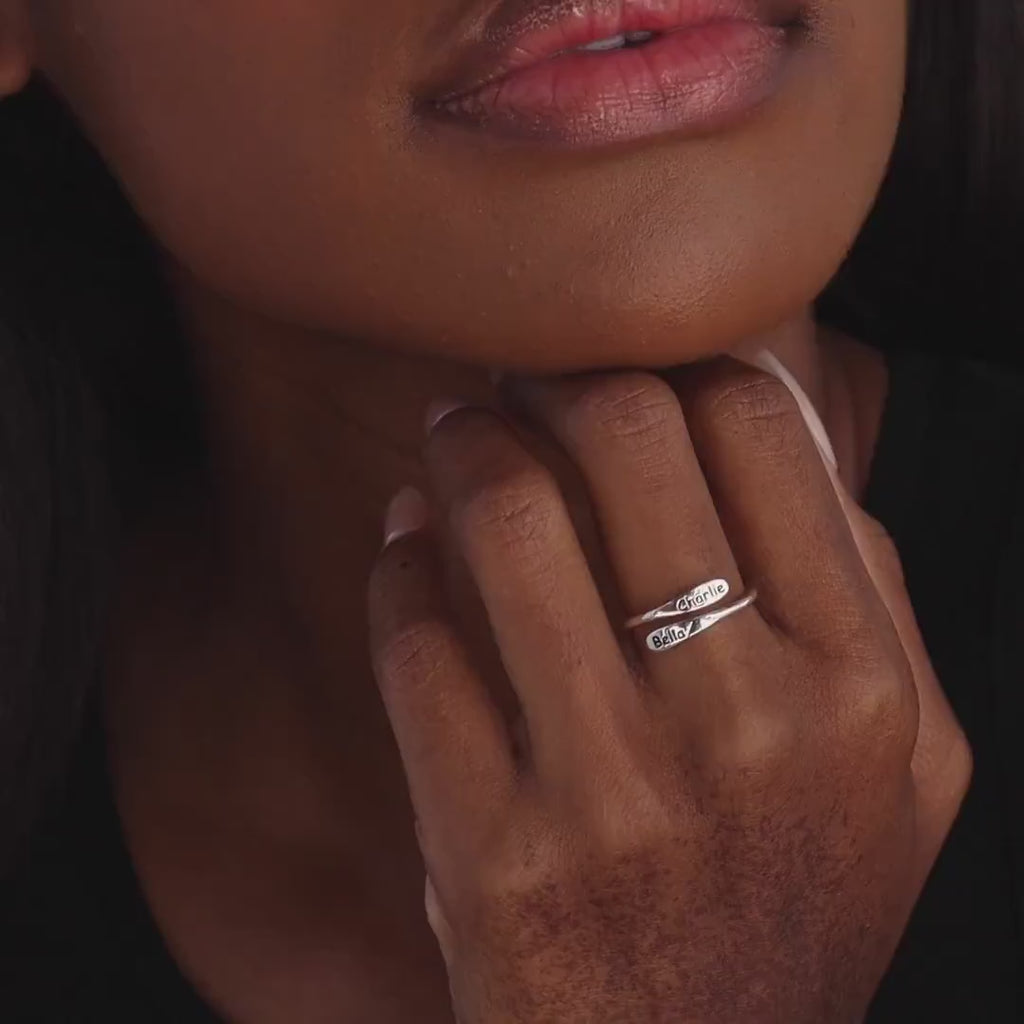 London Wrap Name Ring